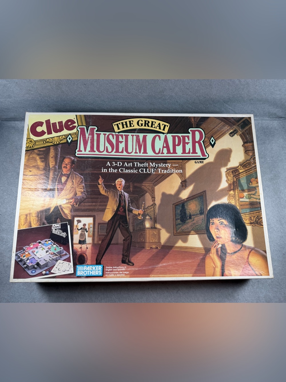 1991 Parker Bros Clue The Great Museum Caper 3D Board Game, 1991 *Complete*